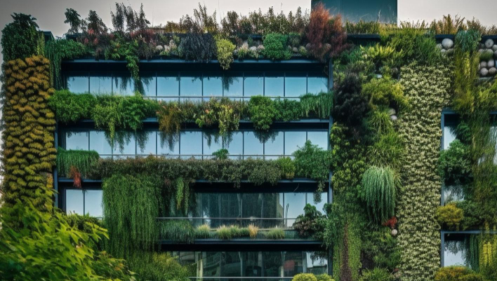 Sustainable building materials in a construction project